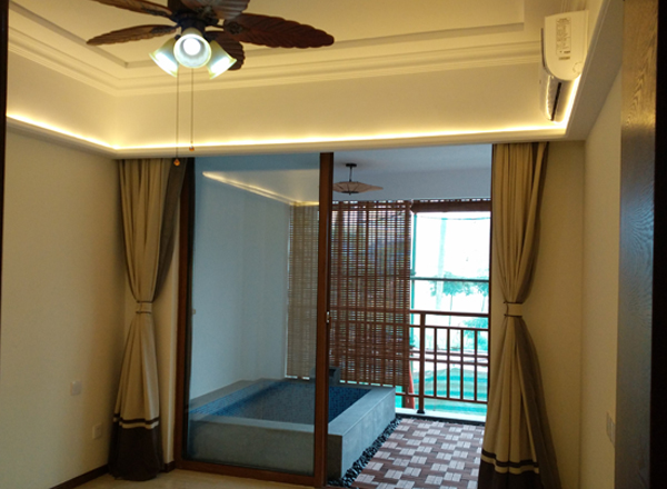 海南金源湖休閑度假養(yǎng)生中心室內(nèi)裝修施工實(shí)景圖