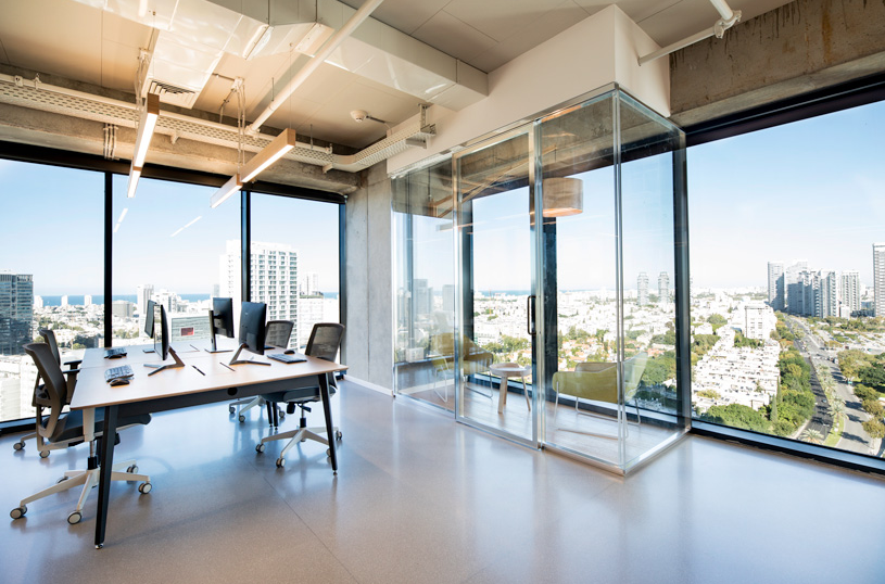 350平辦公室裝修設(shè)計(jì)效果圖，來(lái)自天際線的靈感